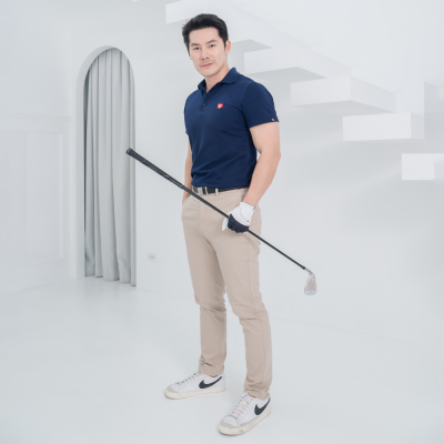 HPYT DryTech Slim Fit Polo For Him "สีกรมท่า"