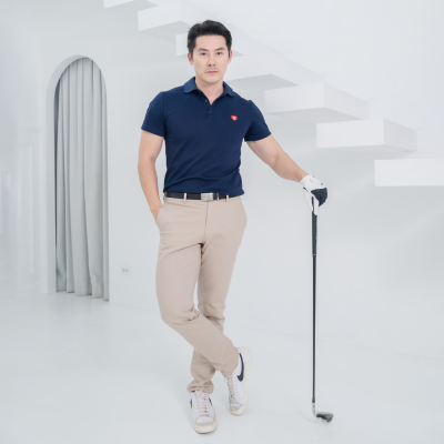 HPYT DryTech Slim Fit Polo For Him "สีกรมท่า"
