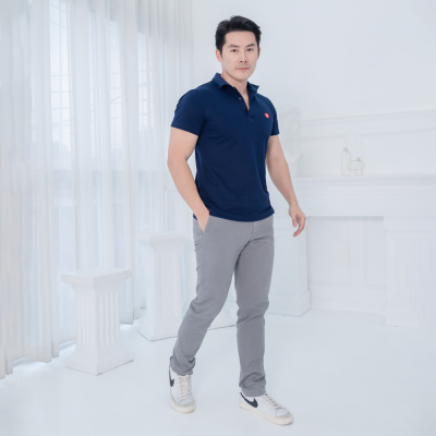 HPYT DryTech Slim Fit Polo For Him "สีกรมท่า"
