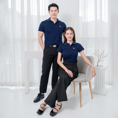 HPYT DryTech Slim Fit Polo For Him "สีกรมท่า"