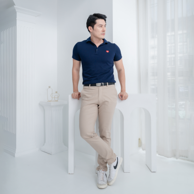 HPYT DryTech Slim Fit Polo For Him "สีกรมท่า"