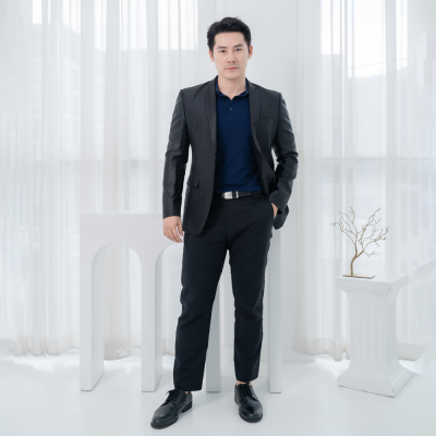 HPYT DryTech Slim Fit Polo For Him "สีกรมท่า"