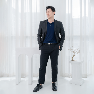 HPYT DryTech Slim Fit Polo For Him "สีกรมท่า"