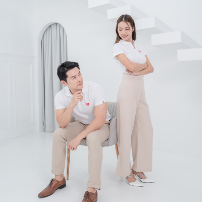 HPYT DryTech Slim Fit Polo For Him "สีขาว"