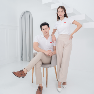 HPYT DryTech Slim Fit Polo For Him "สีขาว"