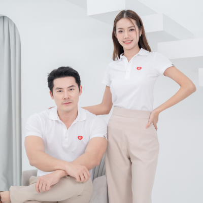 HPYT DryTech Slim Fit Polo For Him "สีขาว"