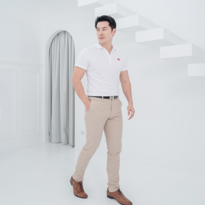 HPYT DryTech Slim Fit Polo For Him "สีขาว"