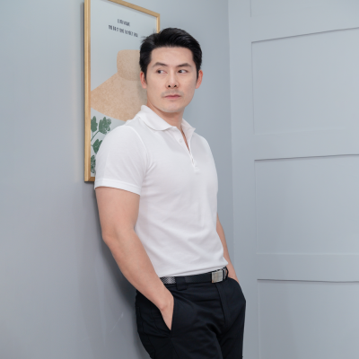 (No Logo) HPYT DryTech Slim Fit Polo For Him - White