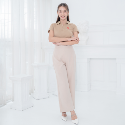 HPYT Easy Pants for her กางเกงขายาวผู้หญิง "สีครีม"