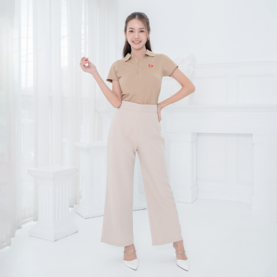 HPYT Easy Pants for her กางเกงขายาวผู้หญิง "สีครีม"