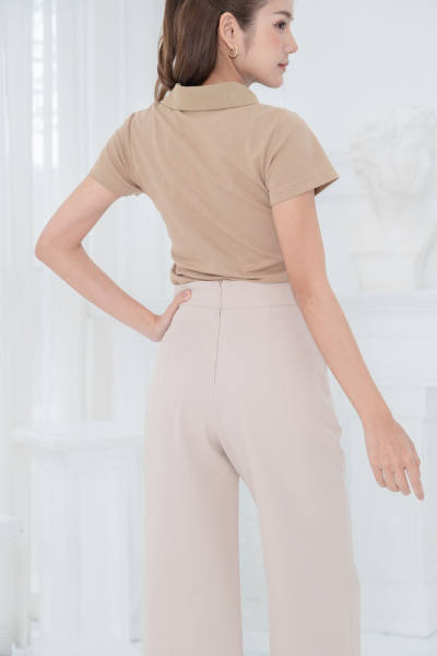 HPYT Easy Pants for her กางเกงขายาวผู้หญิง "สีครีม"