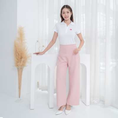 HPYT Easy Pants for her กางเกงขายาวผู้หญิง "สีชมพู"