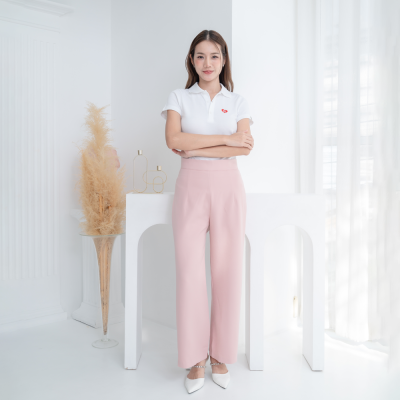 HPYT Easy Pants for her กางเกงขายาวผู้หญิง "สีชมพู"