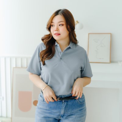 เสื้อโปโล "รุ่นไม่มีกระเป๋า" สีฟ้าคราม เสื้อโปโล "รุ่นไม่มีกระเป๋า" สีฟ้าคราม