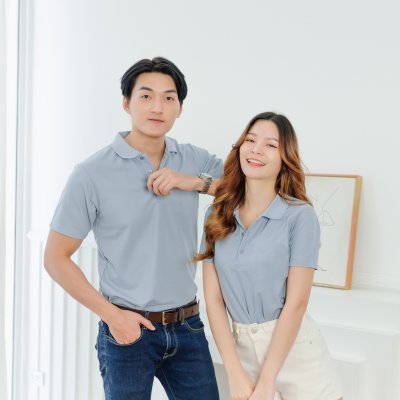 เสื้อโปโล "รุ่นไม่มีกระเป๋า" สีฟ้าคราม เสื้อโปโล "รุ่นไม่มีกระเป๋า" สีฟ้าคราม