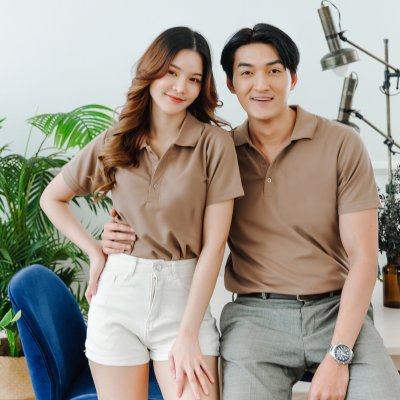 เสื้อโปโล "รุ่นไม่มีกระเป๋า" สีม็อคค่า เสื้อโปโล "รุ่นไม่มีกระเป๋า" สีม็อคค่า