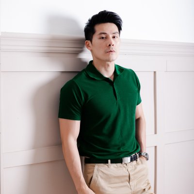 เสื้อโปโล "รุ่นไม่มีกระเป๋า" สีเขียวหัวเป็ด เสื้อโปโล "รุ่นไม่มีกระเป๋า" สีเขียวหัวเป็ด