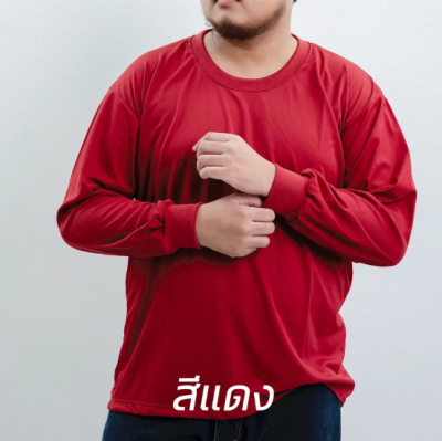 IB Plus Size Workwear Crew Neck T-Shirt - Red