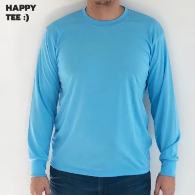 เสื้อคนงาน IB คอกลม ฟรีไซส์ - สีฟ้าอ่อน