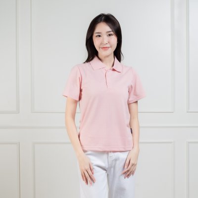 เสื้อโปโล "รุ่นไม่มีกระเป๋า" สีชมพูเลิฟลี่พิ้งค์ เสื้อโปโล "รุ่นไม่มีกระเป๋า" สีชมพูเลิฟลี่พิ้งค์