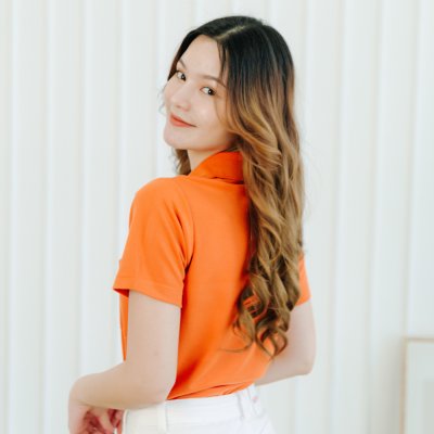 เสื้อโปโล "รุ่นมีกระเป๋า" สีส้มแอปริคอต เสื้อโปโล "รุ่นมีกระเป๋า" สีส้มแอปริคอต