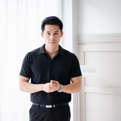 Polo Shirt with Pocket  – Black