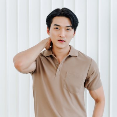 เสื้อโปโล รุ่นมีกระเป๋า สีม็อคค่า