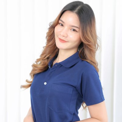 เสื้อโปโล รุ่นมีกระเป๋า สีกรมท่า
