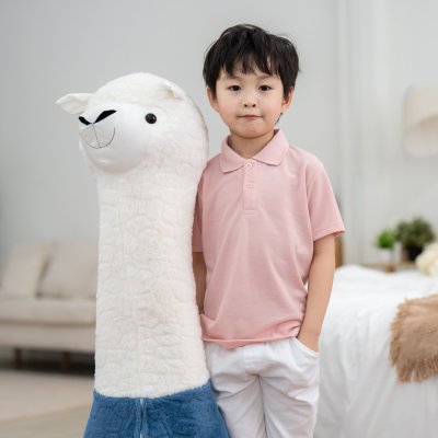 เสื้อโปโลเด็ก สไตล์มินิมอล สีชมพูเลิฟลี่พิ้งค์