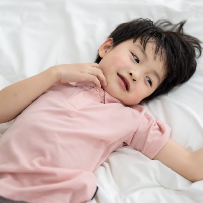 เสื้อโปโลเด็ก สไตล์มินิมอล สีชมพูเลิฟลี่พิ้งค์