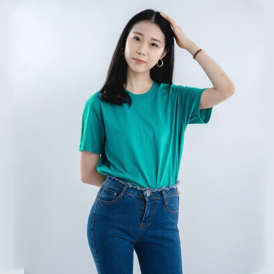 HAPPY TEE Unisex Crew Neck T-Shirt - Mint