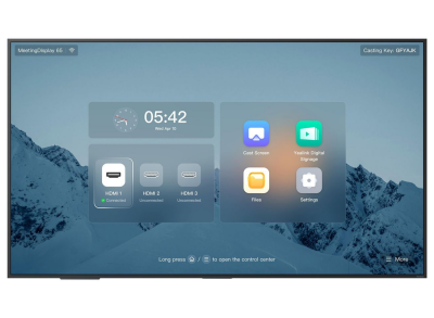 Yealink (MD65) MeetingDisplay 65" 4K UHD Display for unified MTR System