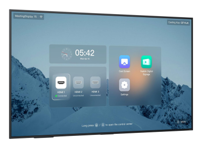 Yealink (MD75) MeetingDisplay 75" 4K UHD Display for unified MTR System