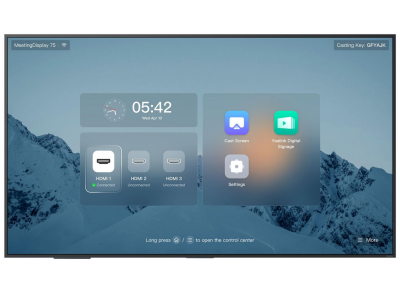 Yealink (MD75) MeetingDisplay 75" 4K UHD Display for unified MTR System