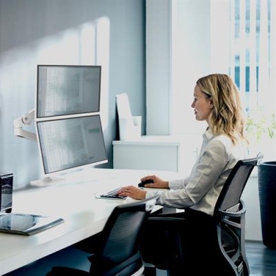 แขนจับจอ, ขาตั้งจอคอมพิวเตอร์, Ergotron, LX Pro Dual Stacking Arm, EGT-45-690-290, 45-690-290