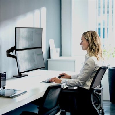 แขนจับจอ, ขาตั้งจอคอมพิวเตอร์, Ergotron, LX Pro Dual Stacking Arm, EGT-45-690-292, 45-690-292