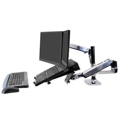 Ergotron, Muti-Monitor Mount, LX Dual Stacking Arm, 45-248-026, EGT-45-248-026