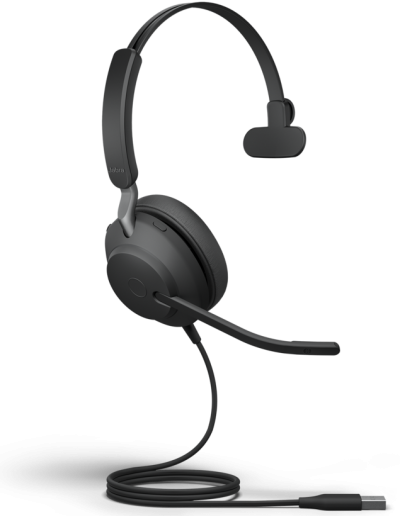 ชุดหูฟัง, Headset, Jabra, Jabra Evolve2 40 SE, Evolve2 40 SE, USB-A, UC Mono, 24189-889-999