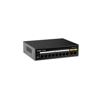 อุปกรณ์เน็ตเวิร์ค, Network, Switch, Unmanaged PoE Switch, Ruijie, Reyee, Reyee RG-ES110F-P, RG-ES110F-P