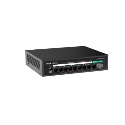 อุปกรณ์เน็ตเวิร์ค, Network, Switch, Unmanaged PoE Switch, Ruijie, Reyee, Reyee RG-ES110GS-P-L, RG-ES110GS-P-L