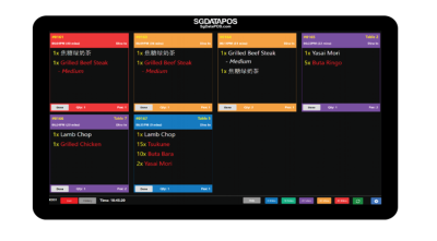 ระบบแสดงผลห้องครัว, Display, Kitchen Display System, SGDATA, SGDATAPOS, SGD-KDS-KITCHEN