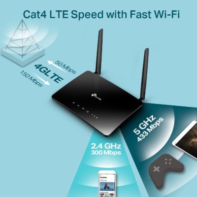 อุปกรณ์เน็ตเวิร์ค, Network, ครือข่ายไวไฟ, Router, TP-Link, TP-Link AC750, Wireless Dual Band, Archer MR202