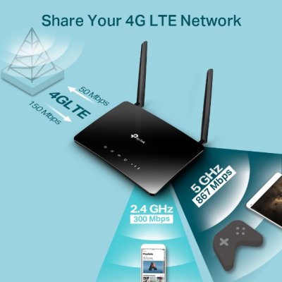 อุปกรณ์เน็ตเวิร์ค, Network, ครือข่ายไวไฟ, Router, TP-Link, TP-Link AC1200, Wireless Dual Band, Archer MR402