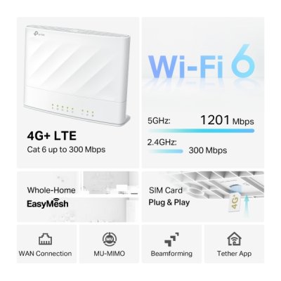 อุปกรณ์เน็ตเวิร์ค, Network, ครือข่ายไวไฟ, Router, TP-Link, TP-Link AX1500, Archer MX700