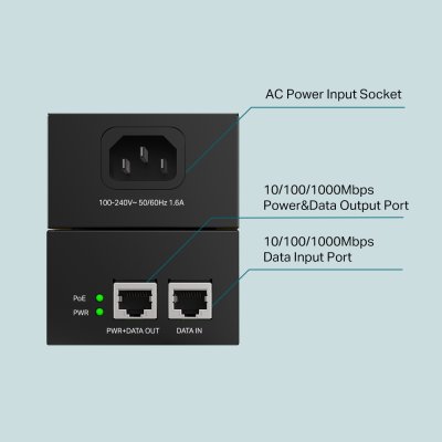 อุปกรณ์เน็ตเวิร์ค, Network, สวิตซ์, Switch, TP-LINK, TP-Link POE170S, POE170S, PoE Injector, AB34345