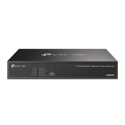 อุปกรณ์เน็ตเวิร์ค, เครื่องบันทึกวิดีโอเครือข่าย, Network, Switch, Network Video Recorder, PoE Network Video Recorder, TP-Link, VIGI NVR1004H-4P, NVR1004H-4P