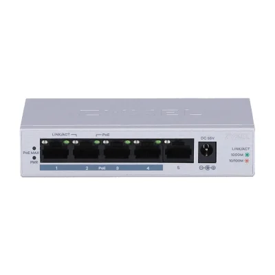 อุปกรณ์เน็ตเวิร์ค, Network, Zyxel, Gigabit Switching Hub, 5-port, GS1005HP