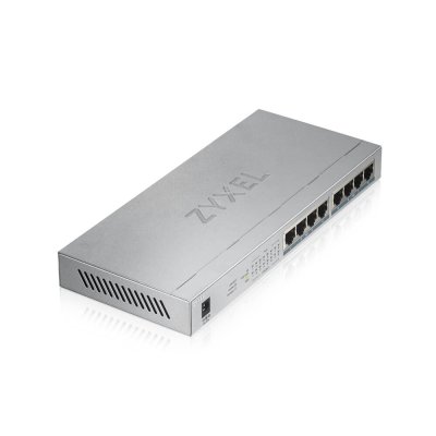 อุปกรณ์เน็ตเวิร์ค, Network, Zyxel, 8-Port, Unmanaged PoE Switch, GS1008HP