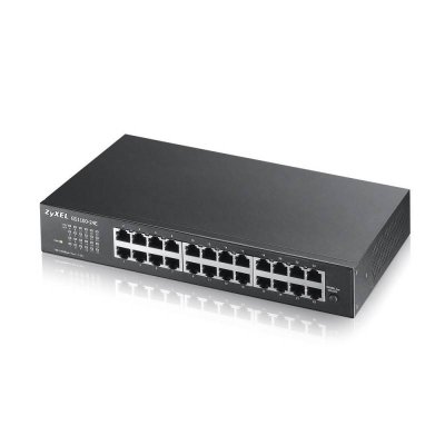 อุปกรณ์เน็ตเวิร์ค, Network, Zyxel, 24-port, Unmanaged Switch, Switch, GS1100-24E