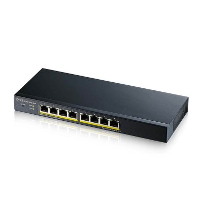 อุปกรณ์เน็ตเวิร์ค, Network Zyxel, 8-port, Smart Managed PoE Switch, GS1900-8HP